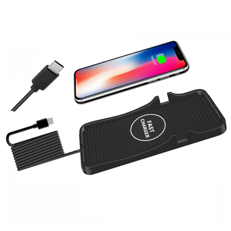 15W Car Wireless Charging Silicone Base For Apple Android Phones(TYPE-C Interface)