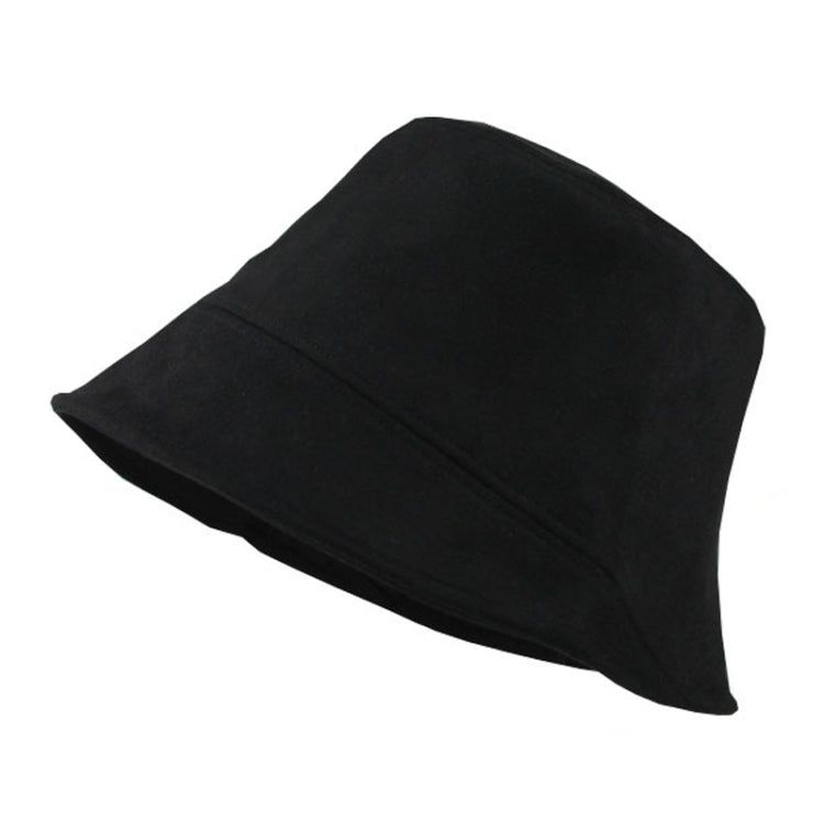 Women Suede Fisherman Hat Show Face Small Basin Cap Bucket Hat