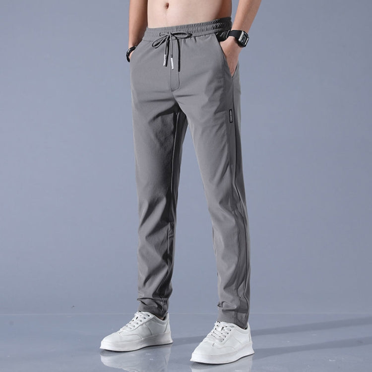 Mens Summer Thin Elastic Waist Pants, Size: