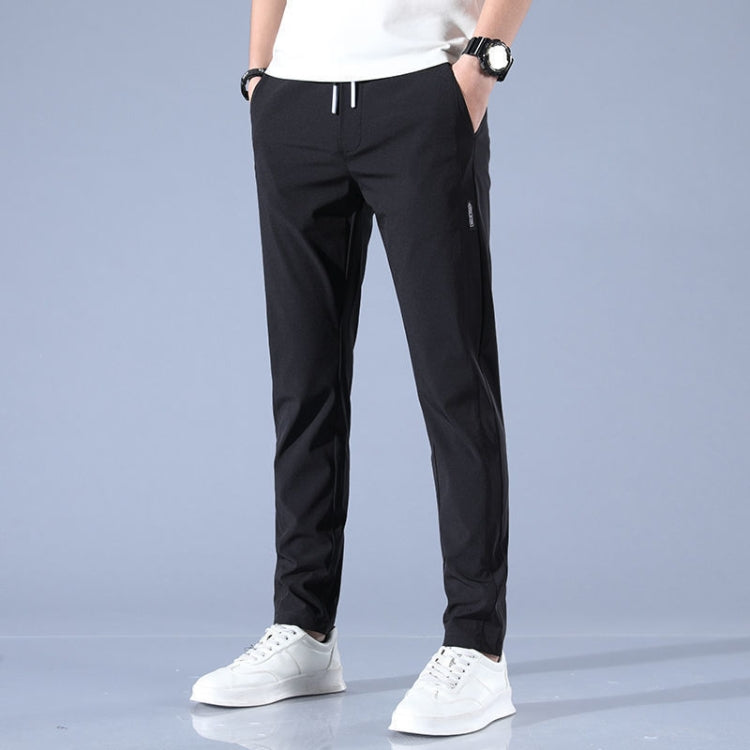 Mens Summer Thin Elastic Waist Pants, Size: