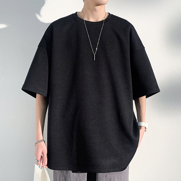 Mens Loose Half Sleeve Bottom T-Shirt Short Sleeves Jersey, Size: