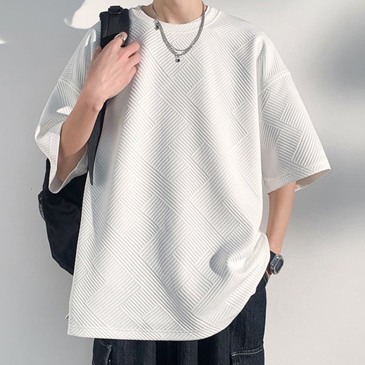 Mens Loose Half Sleeve Bottom T-Shirt Short Sleeves Jersey, Size: