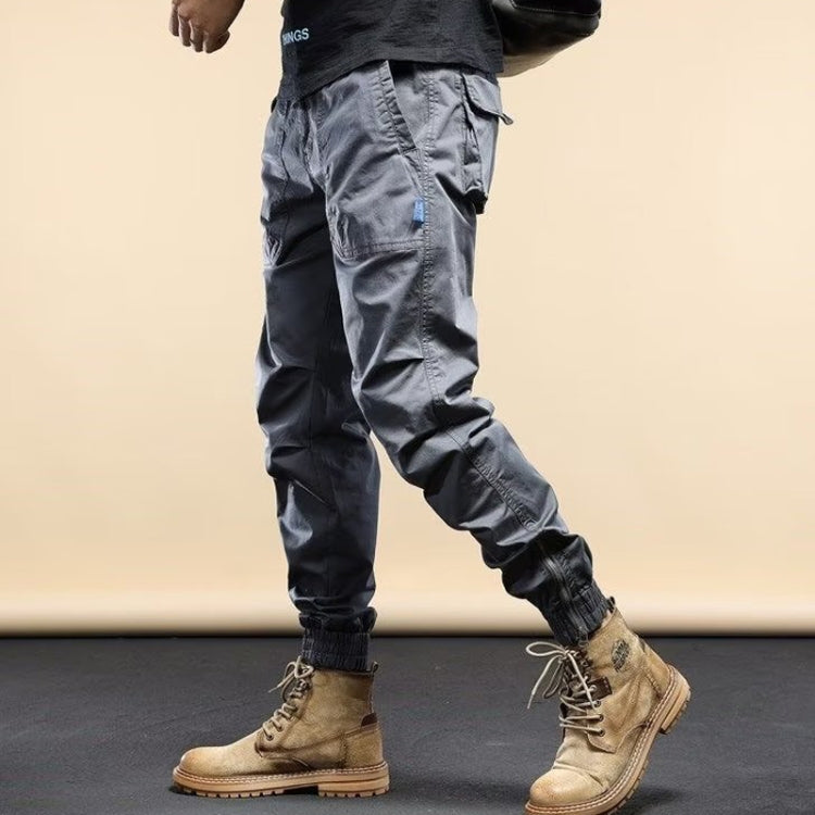 Mens Overalls Long Pants Casual Loose Leg Jeans, Size: