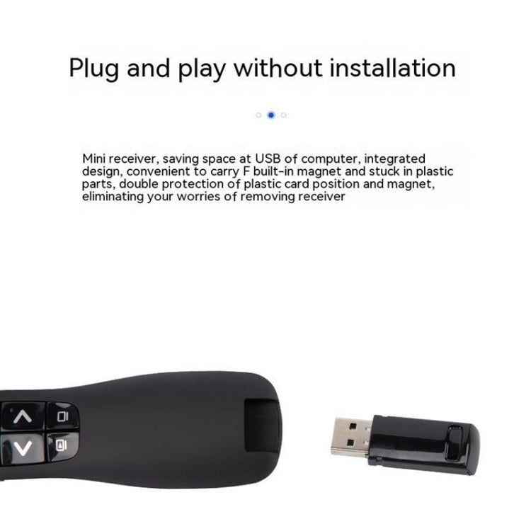 2.4GHz Multifunctional USB Wireless PPT Laser Page Turning Pen