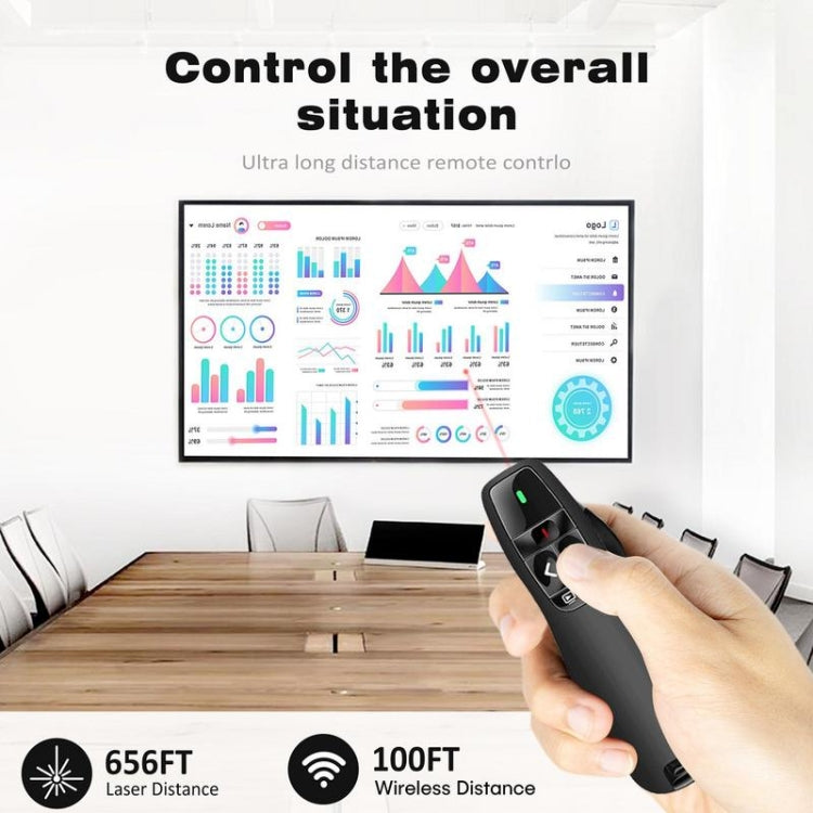 2.4GHz Multifunctional USB Wireless PPT Laser Page Turning Pen