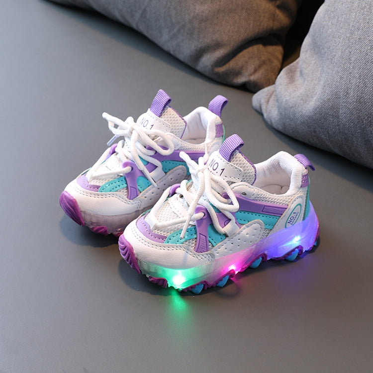 Sports Children Shoes Boys And Girls Light-Up Shoes Casual Footwear, Size: