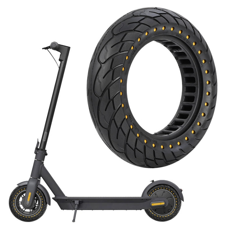 For Ninebot MAX G30 Electric Scooter 10x2.5 Inflatable Honeycomb Solid Run-flat Tire
