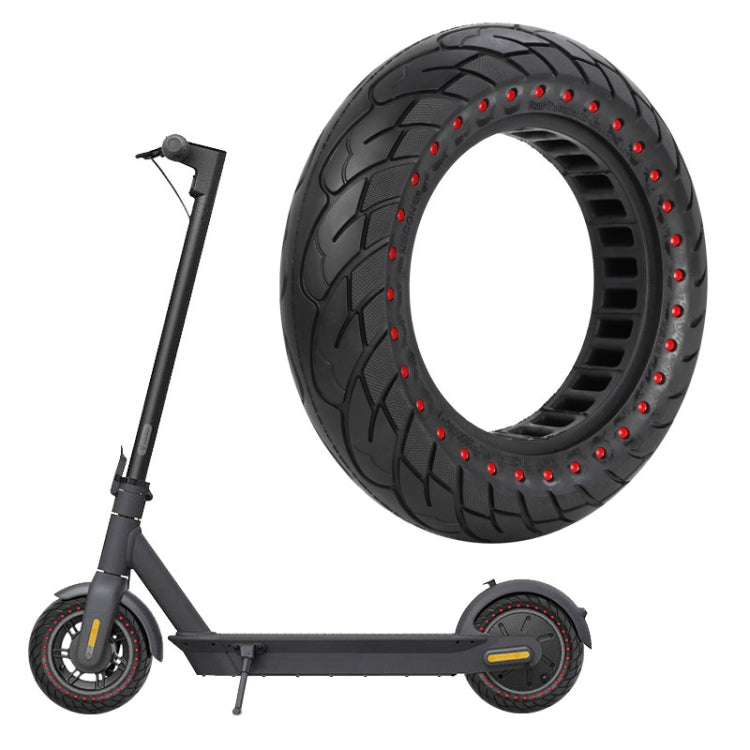 For Ninebot MAX G30 Electric Scooter 10x2.5 Inflatable Honeycomb Solid Run-flat Tire