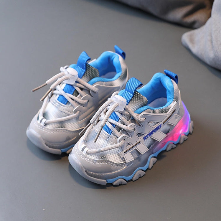 Children Light-Up Shoes Boys And Girls Mesh Sneakers Running Shoes, Size: