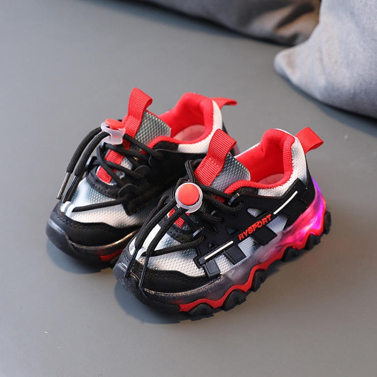 Children Light-Up Shoes Boys And Girls Mesh Sneakers Running Shoes, Size:
