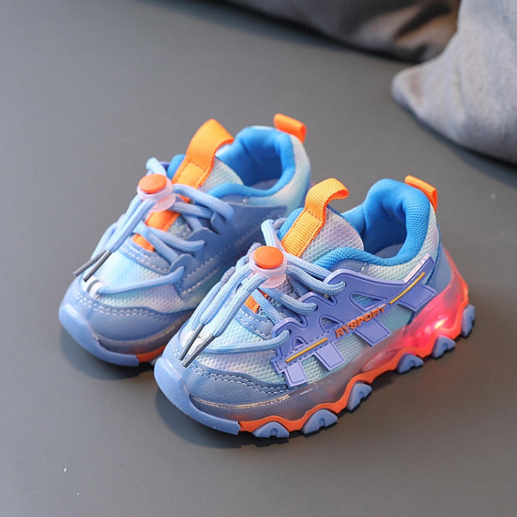 Children Light-Up Shoes Boys And Girls Mesh Sneakers Running Shoes, Size: