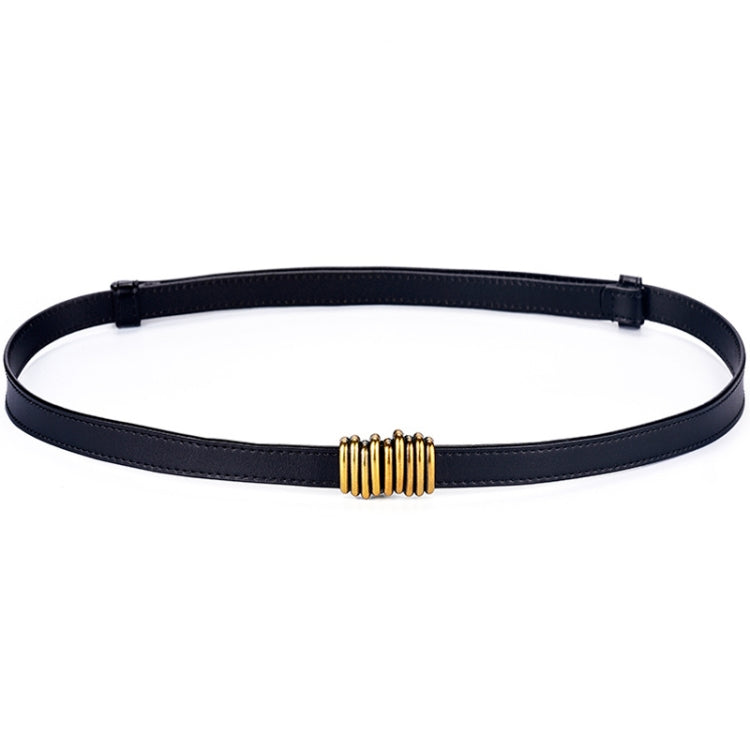 Women Leather Thin Belt With Suits And Dresses Slim Waist Versatile Waist Chain Retro Belt