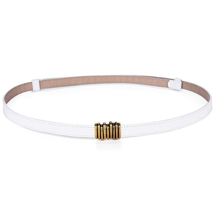 Women Leather Thin Belt With Suits And Dresses Slim Waist Versatile Waist Chain Retro Belt