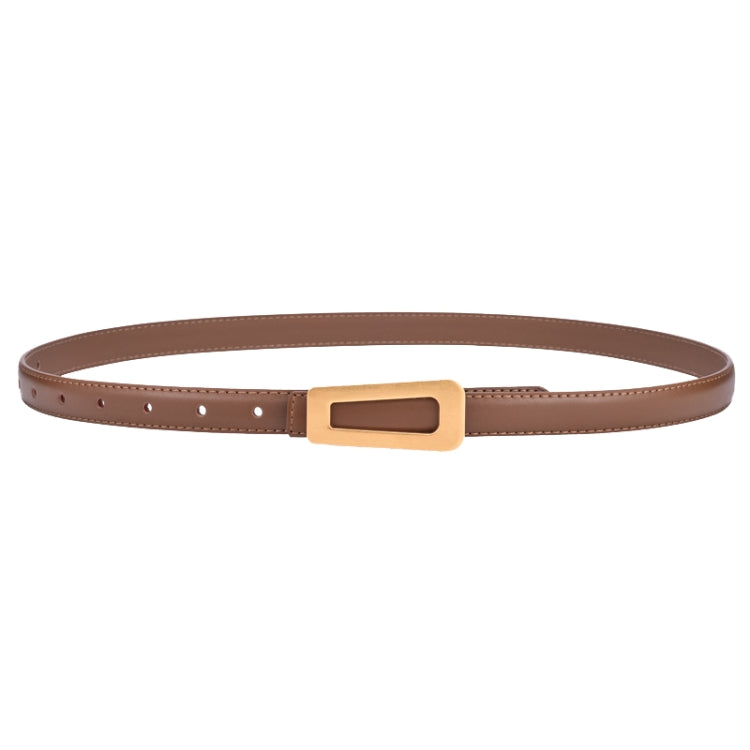 105cm Women Leather Belt Casual Versatile Retro Belt Jeans Waist Band