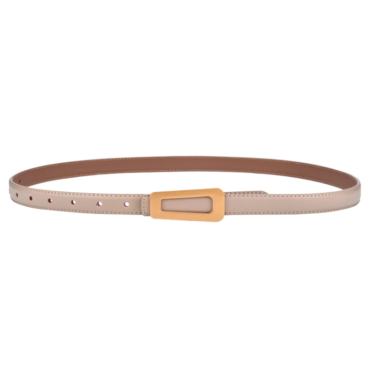 105cm Women Leather Belt Casual Versatile Retro Belt Jeans Waist Band