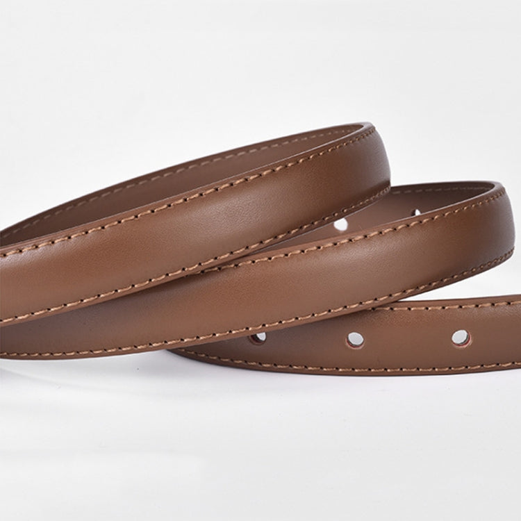 105cm Women Leather Belt Casual Versatile Retro Belt Jeans Waist Band