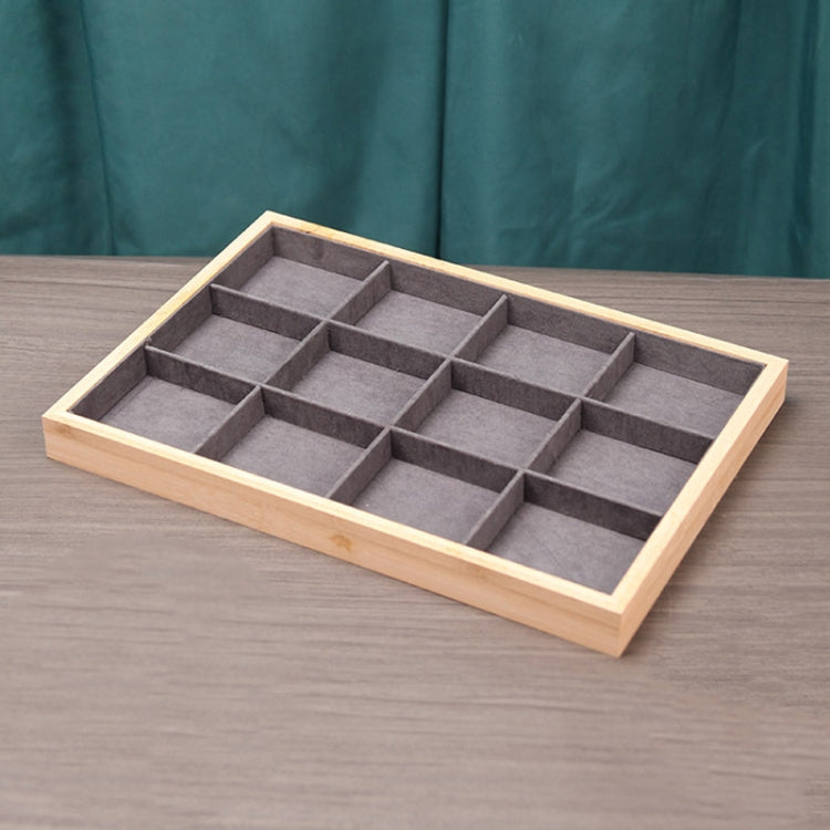 Bamboo Wood Jewelry Display Pallet Jewelry Storage Display Tray, Style: