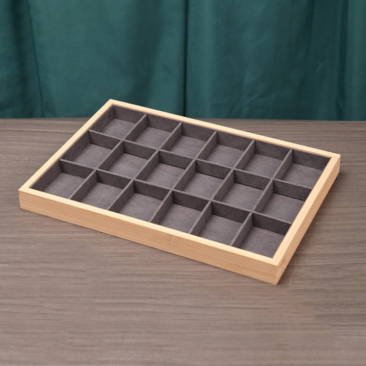 Bamboo Wood Jewelry Display Pallet Jewelry Storage Display Tray, Style: