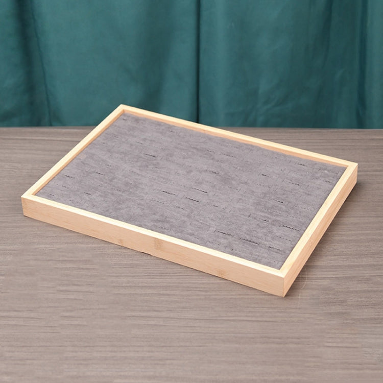 Bamboo Wood Jewelry Display Pallet Jewelry Storage Display Tray, Style: