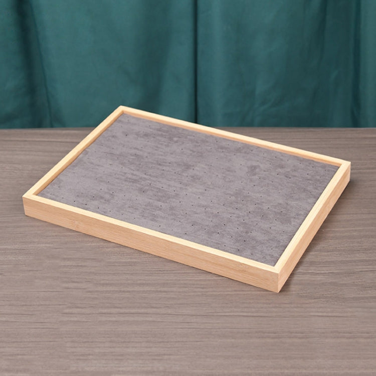 Bamboo Wood Jewelry Display Pallet Jewelry Storage Display Tray, Style: