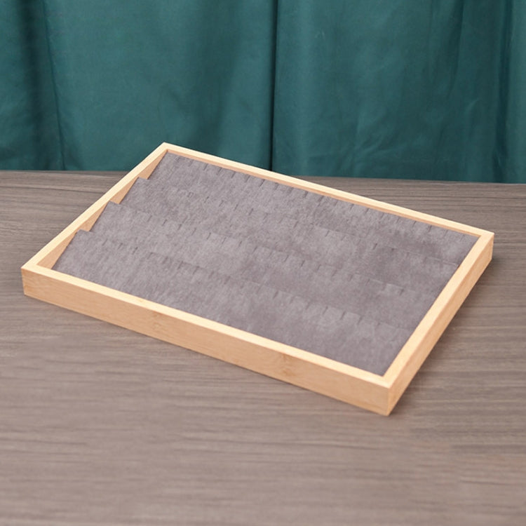 Bamboo Wood Jewelry Display Pallet Jewelry Storage Display Tray, Style: