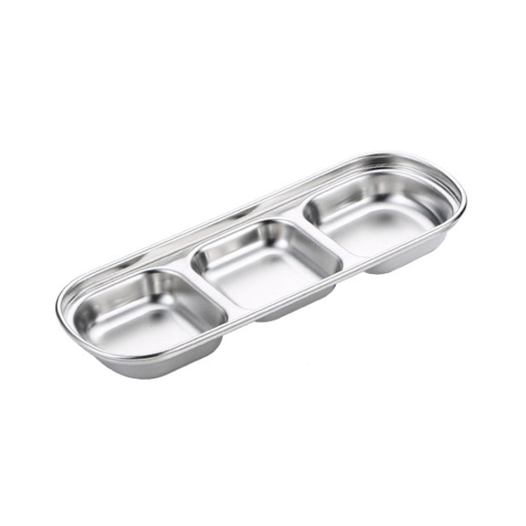 Stainless Steel Square Sauce Dish Hotpot Seasoning Disc Barbecue Tableware, Style: