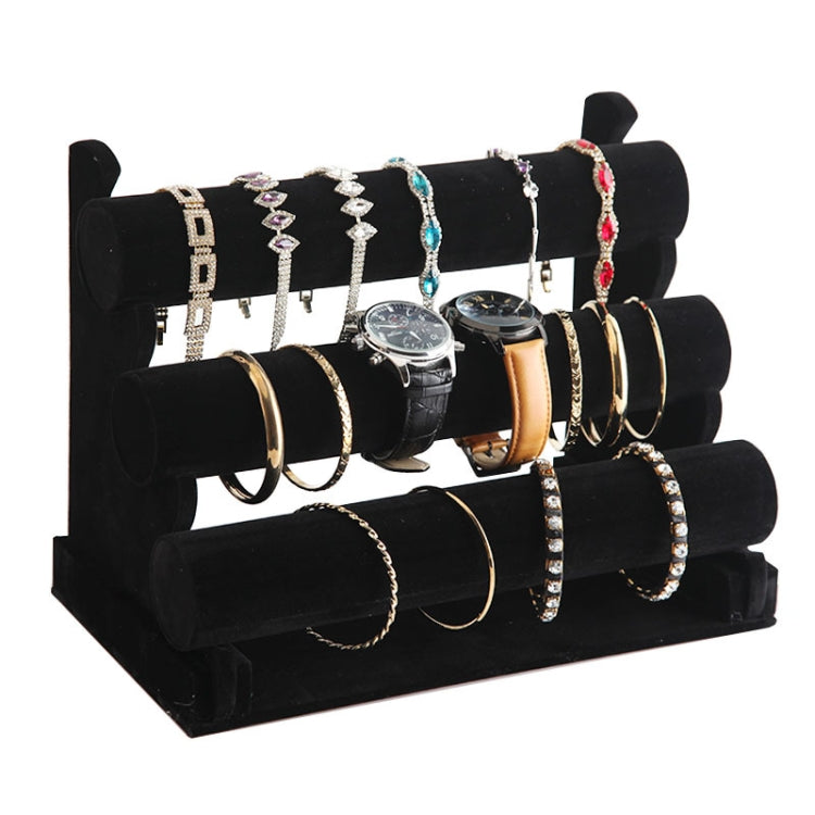 Detachable Velvet Bangle Bracelet Stand Watch Jewelry Display Rack, Style: T