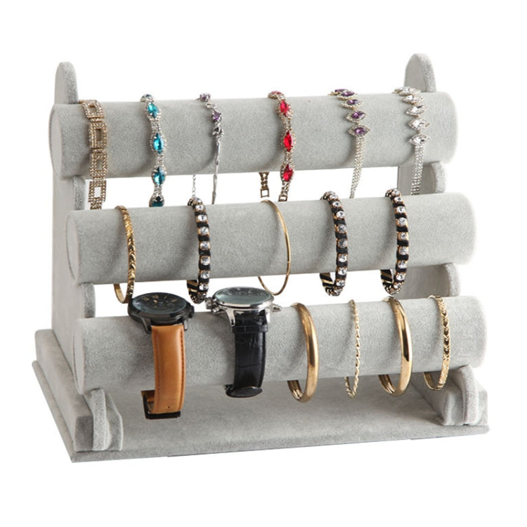 Detachable Velvet Bangle Bracelet Stand Watch Jewelry Display Rack, Style: T