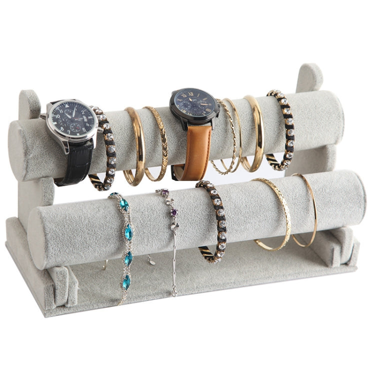 Detachable Velvet Bangle Bracelet Stand Watch Jewelry Display Rack, Style: T