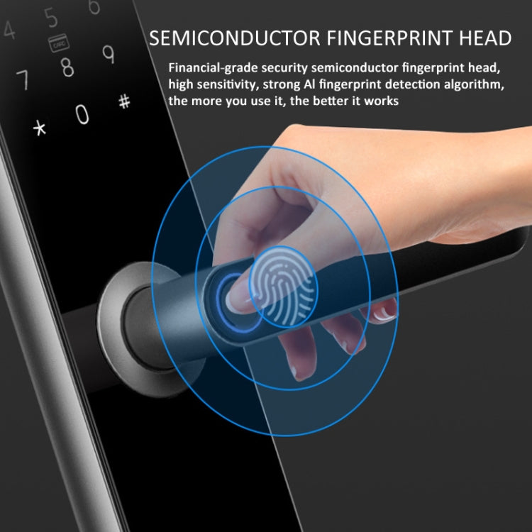 A60 Smart Fingerprint Password Door Lock With Doorbell, Spec: Basic Version Gold