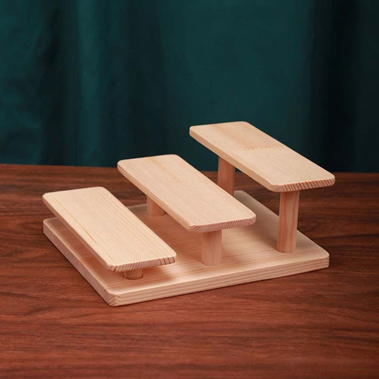Solid Wood Splicing Eyeglasses Jewelry Display Stand Doll Hand Made Display Rack, Style: