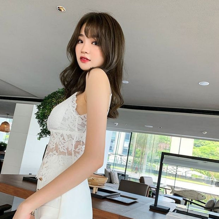 Women Beauty Back Sling Wrapped Chest Vest Crop Top Gathered Anti-Empty Bra Lingerie, Size: