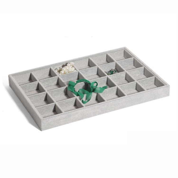 Suede Jewelry Storage Tray Necklace Pendant Bracelet Bangle Display Case, Size: