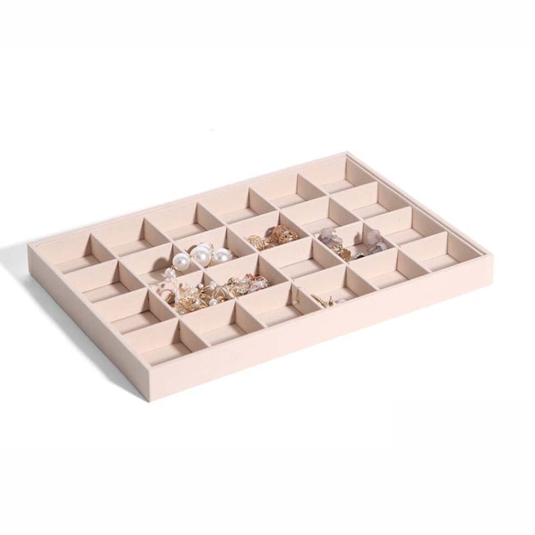 Suede Jewelry Storage Tray Necklace Pendant Bracelet Bangle Display Case, Size: