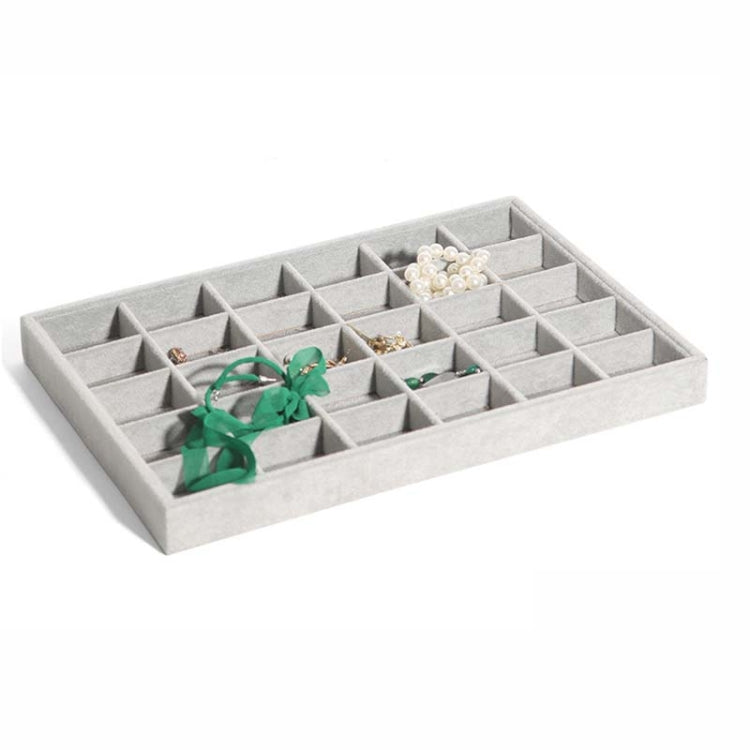 Suede Jewelry Storage Tray Necklace Pendant Bracelet Bangle Display Case, Size: