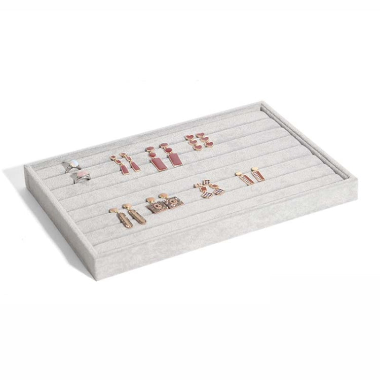 Suede Jewelry Storage Tray Necklace Pendant Bracelet Bangle Display Case, Size: