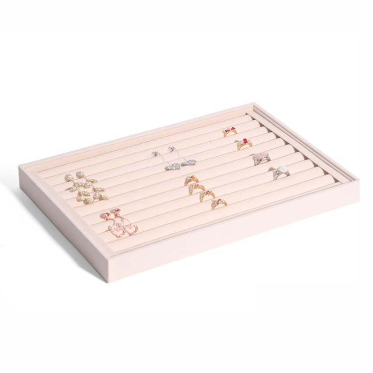 Suede Jewelry Storage Tray Necklace Pendant Bracelet Bangle Display Case, Size: