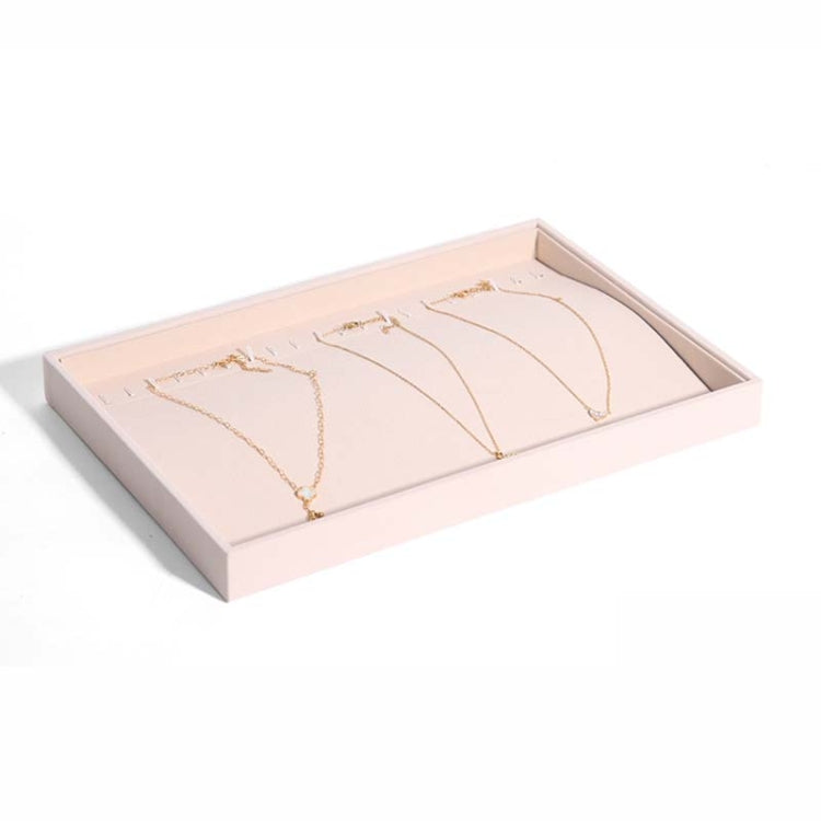 Suede Jewelry Storage Tray Necklace Pendant Bracelet Bangle Display Case, Size: