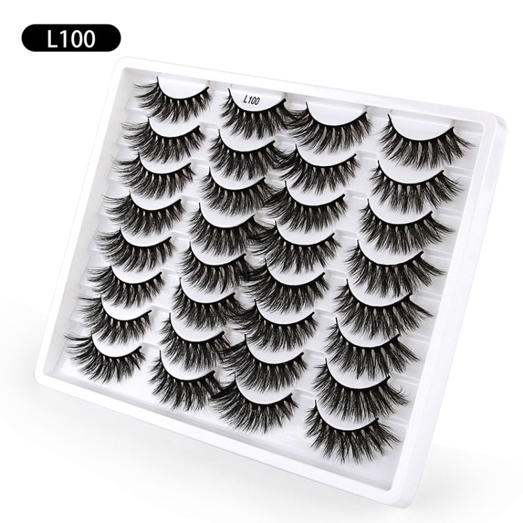 16pairs /Box Natural Long False Eyelashes Fluffy 3D Mink Lashes, Spec: L1