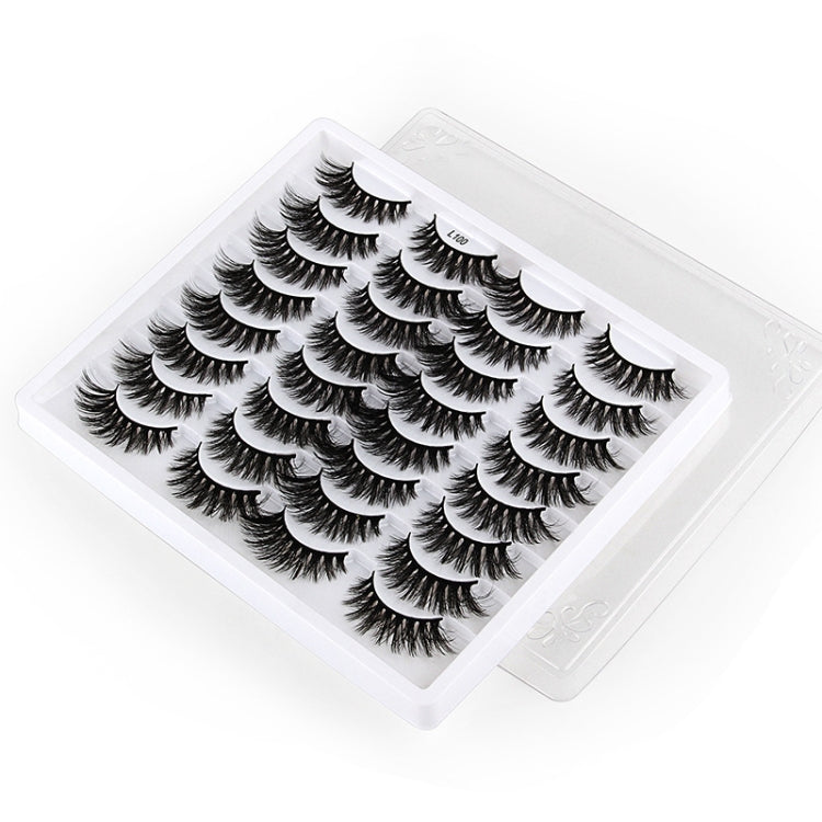 16pairs /Box Natural Long False Eyelashes Fluffy 3D Mink Lashes, Spec: L1