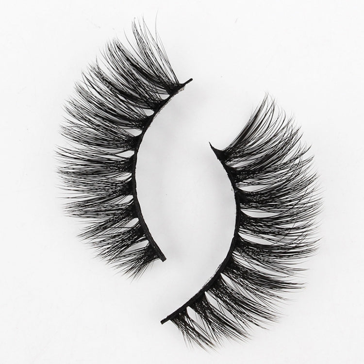 16pairs /Box Natural Long False Eyelashes Fluffy 3D Mink Lashes, Spec: L1