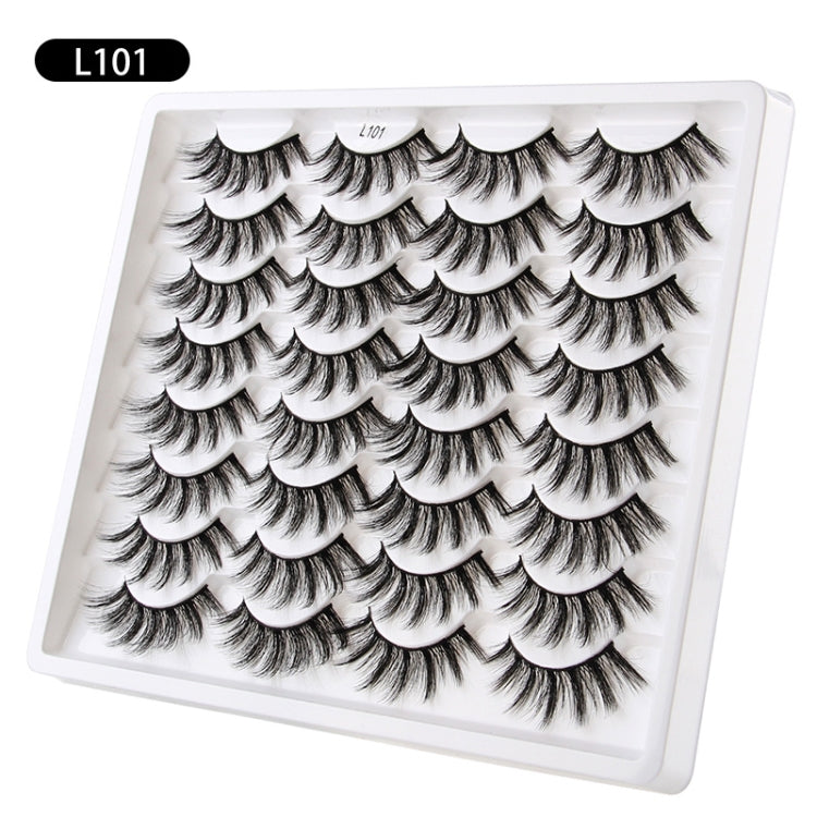 16pairs /Box Natural Long False Eyelashes Fluffy 3D Mink Lashes, Spec: L1