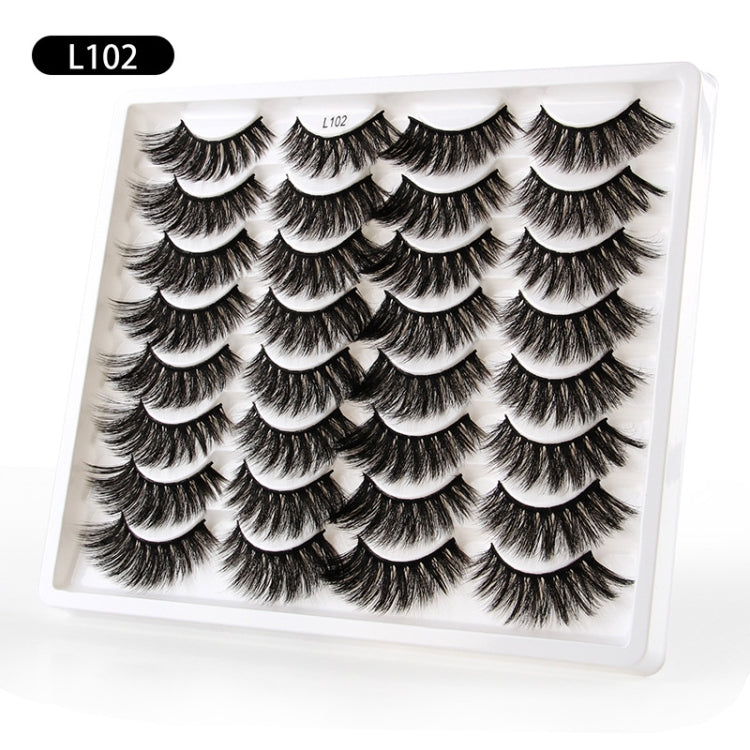 16pairs /Box Natural Long False Eyelashes Fluffy 3D Mink Lashes, Spec: L1