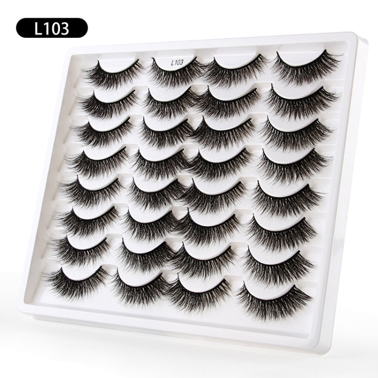 16pairs /Box Natural Long False Eyelashes Fluffy 3D Mink Lashes, Spec: L1