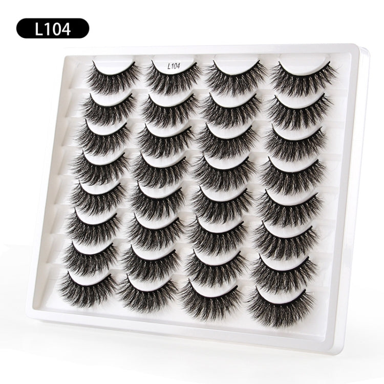 16pairs /Box Natural Long False Eyelashes Fluffy 3D Mink Lashes, Spec: L1