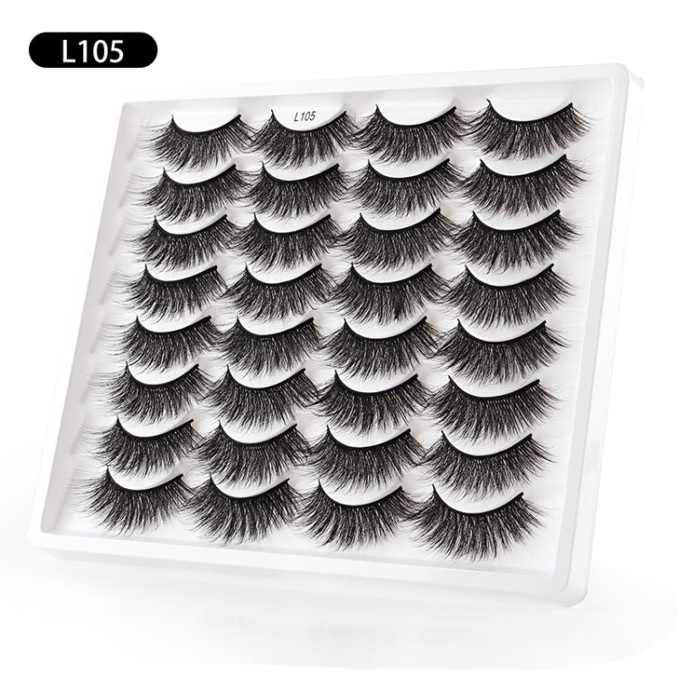 16pairs /Box Natural Long False Eyelashes Fluffy 3D Mink Lashes, Spec: L1