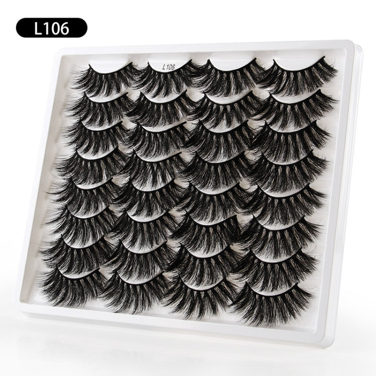 16pairs /Box Natural Long False Eyelashes Fluffy 3D Mink Lashes, Spec: L1