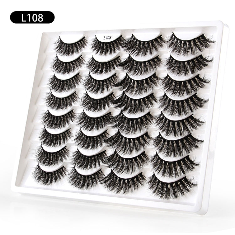 16pairs /Box Natural Long False Eyelashes Fluffy 3D Mink Lashes, Spec: L1