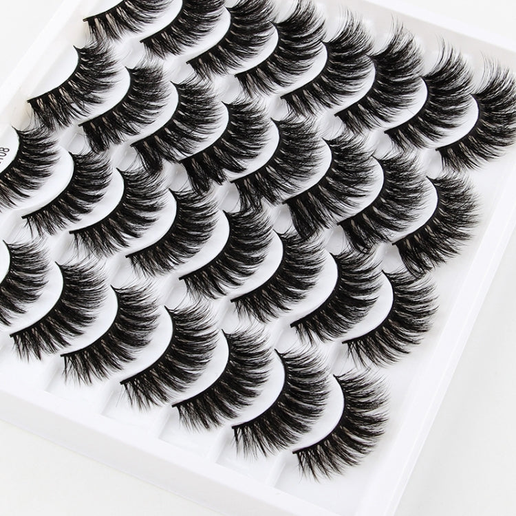16pairs /Box Natural Long False Eyelashes Fluffy 3D Mink Lashes, Spec: L1
