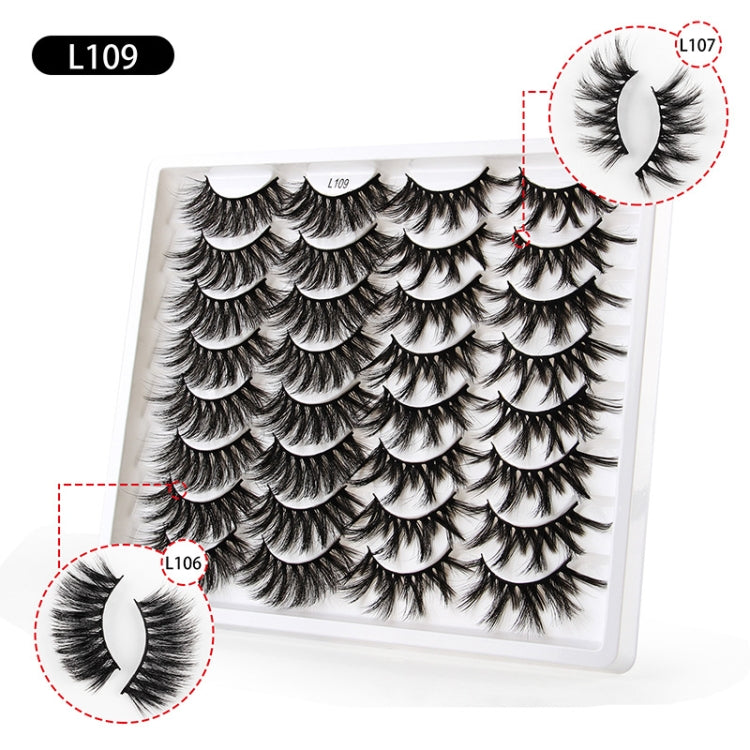 16pairs /Box Natural Long False Eyelashes Fluffy 3D Mink Lashes, Spec: L1
